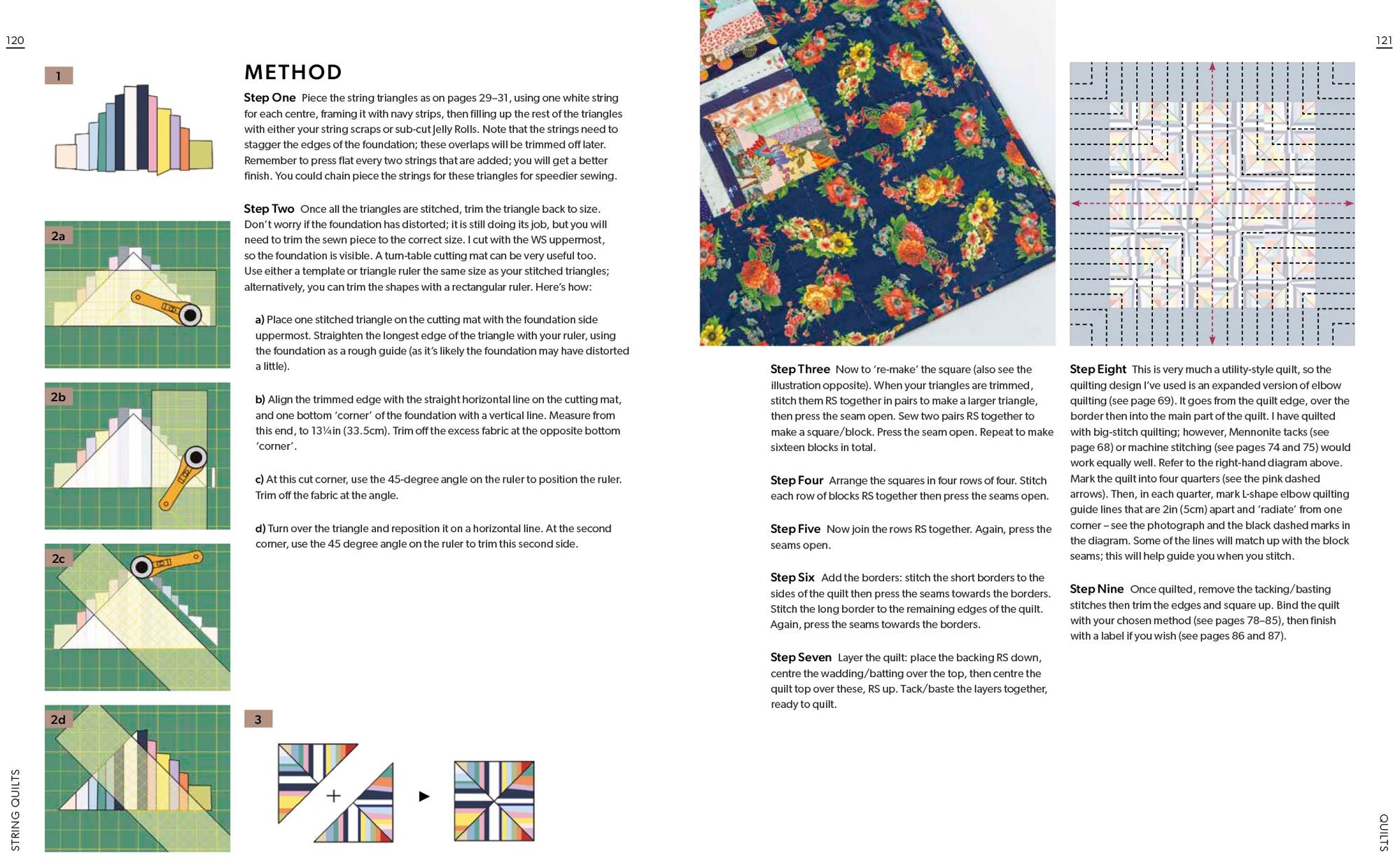 String Quilts: Sustainable patchwork projects using fabric scraps