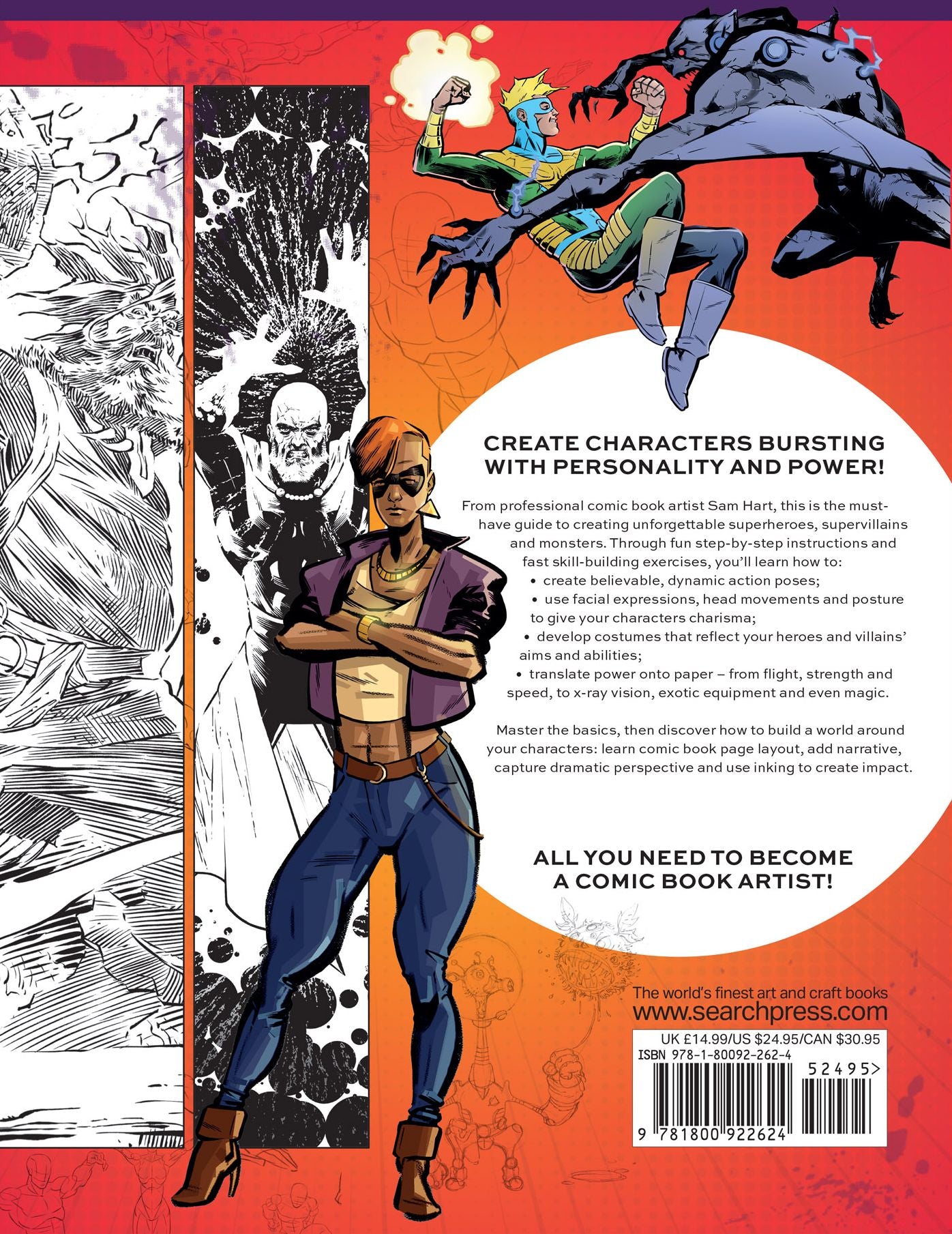 Comic Art Superheroes: Your Master Guide to Drawing Awesome Heroes, Villains and Monsters