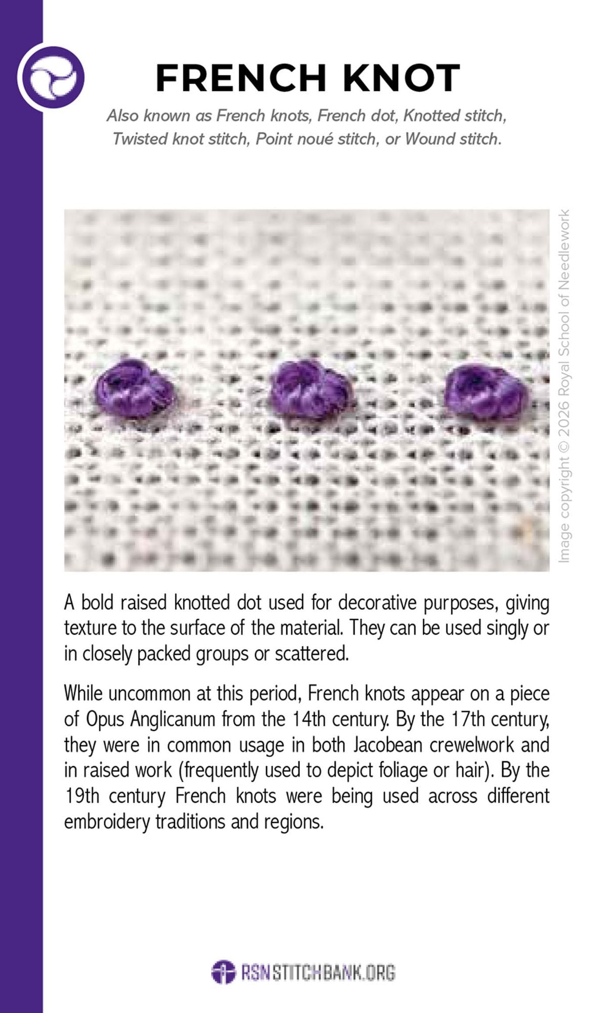 RSN Stitch Bank: The Embroidery Stitches Card Deck: 50 Essential Stitches
