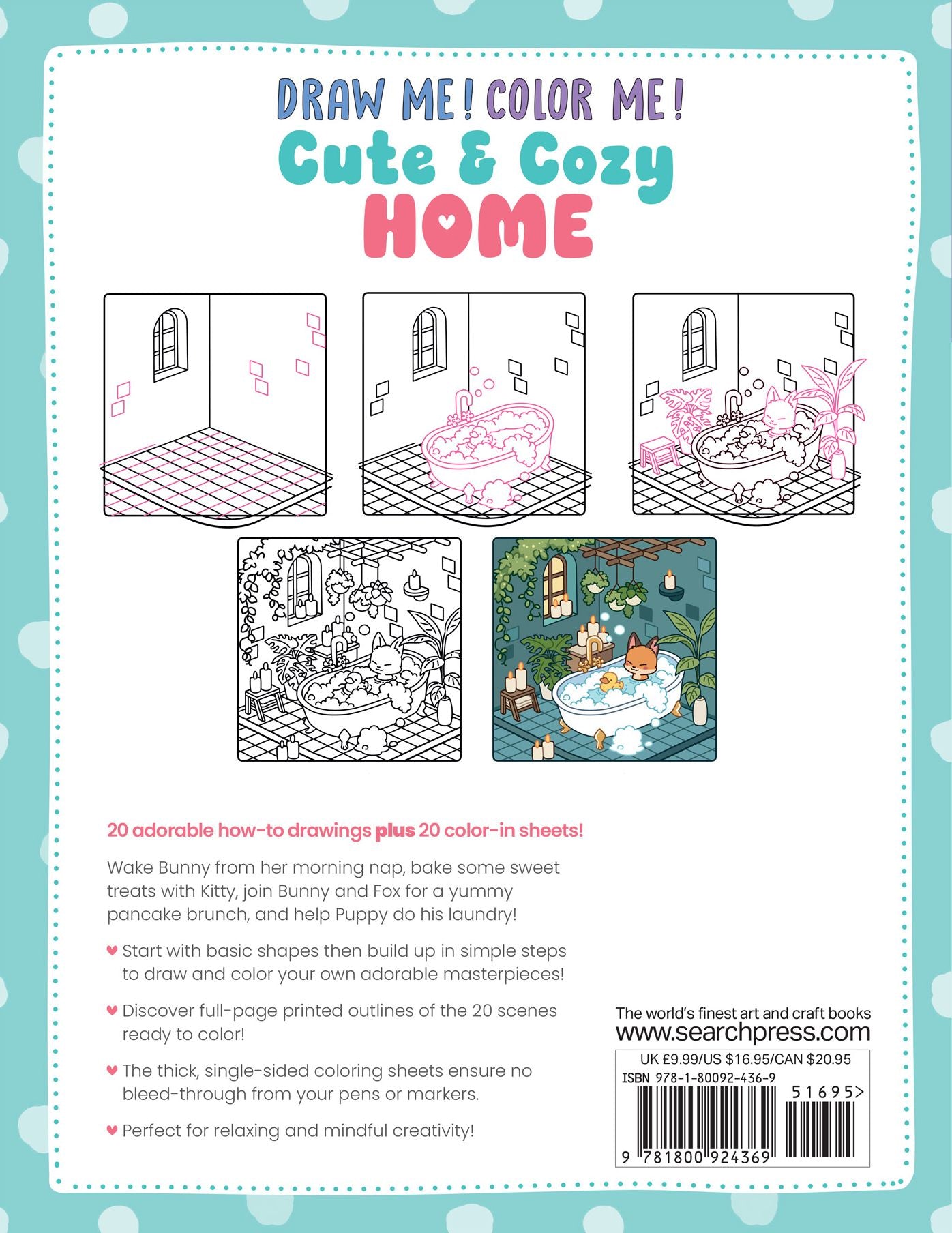 Draw me! Color me!: Cute & Cozy Home: In simple steps