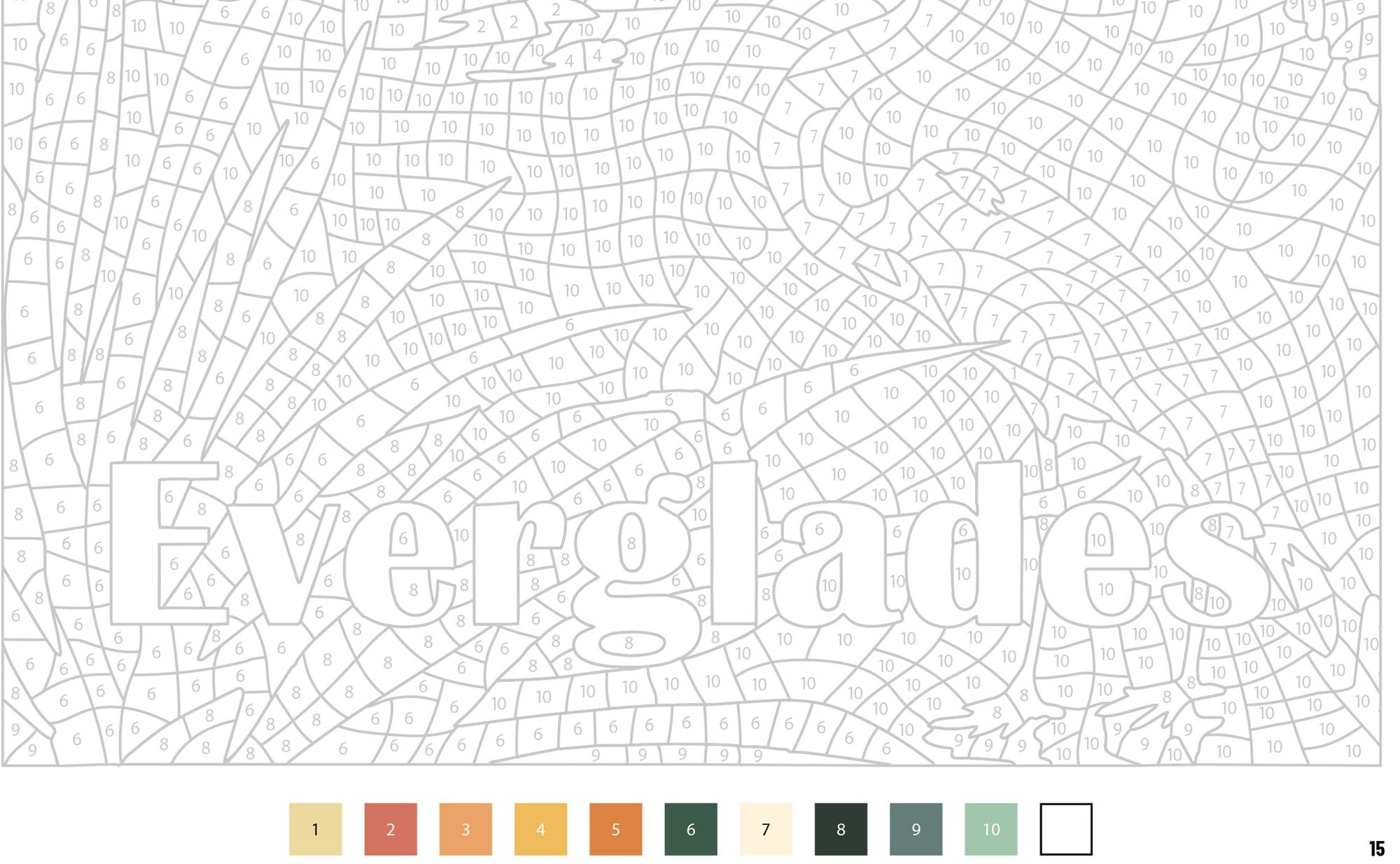 Color by Numbers US National Parks: 40 mystery pictures to reveal
