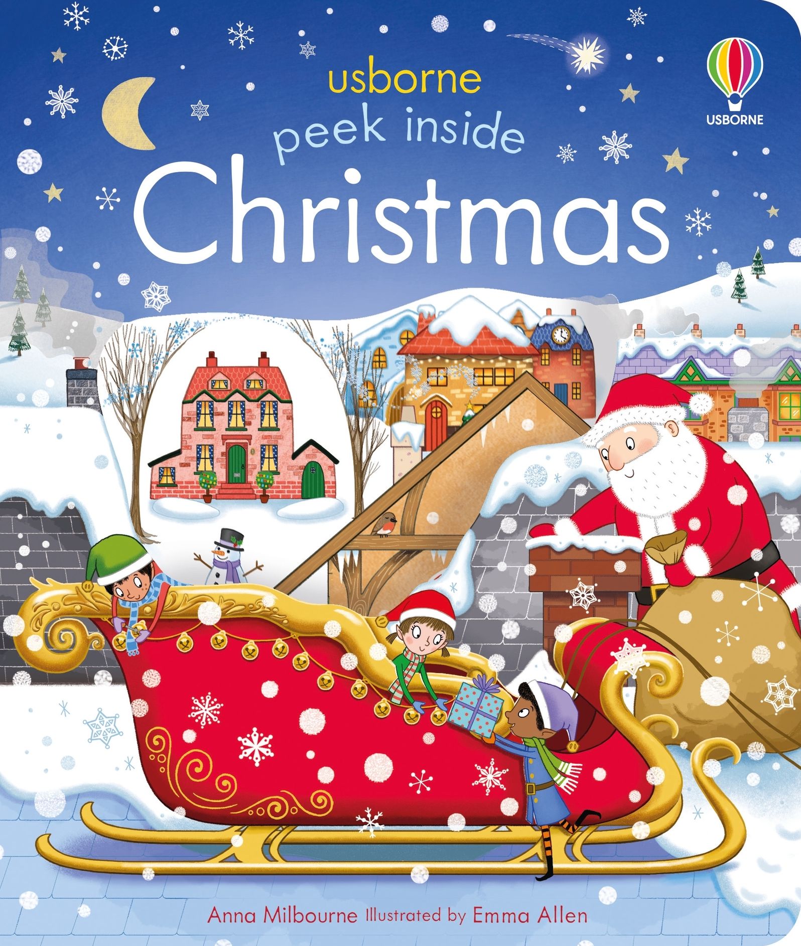 Peek Inside Christmas: A Christmas Holiday Book for Kids