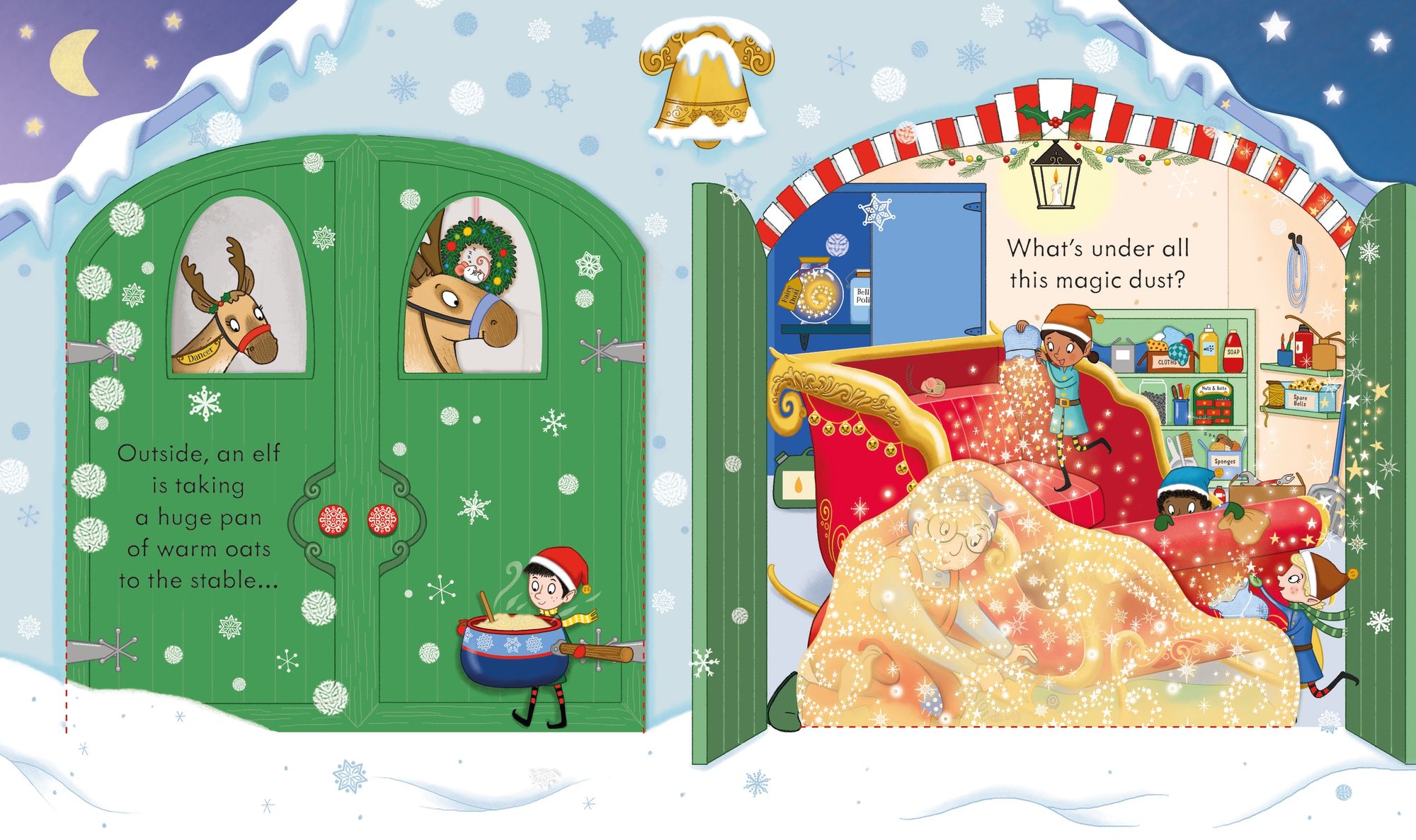 Peek Inside Christmas: A Christmas Holiday Book for Kids