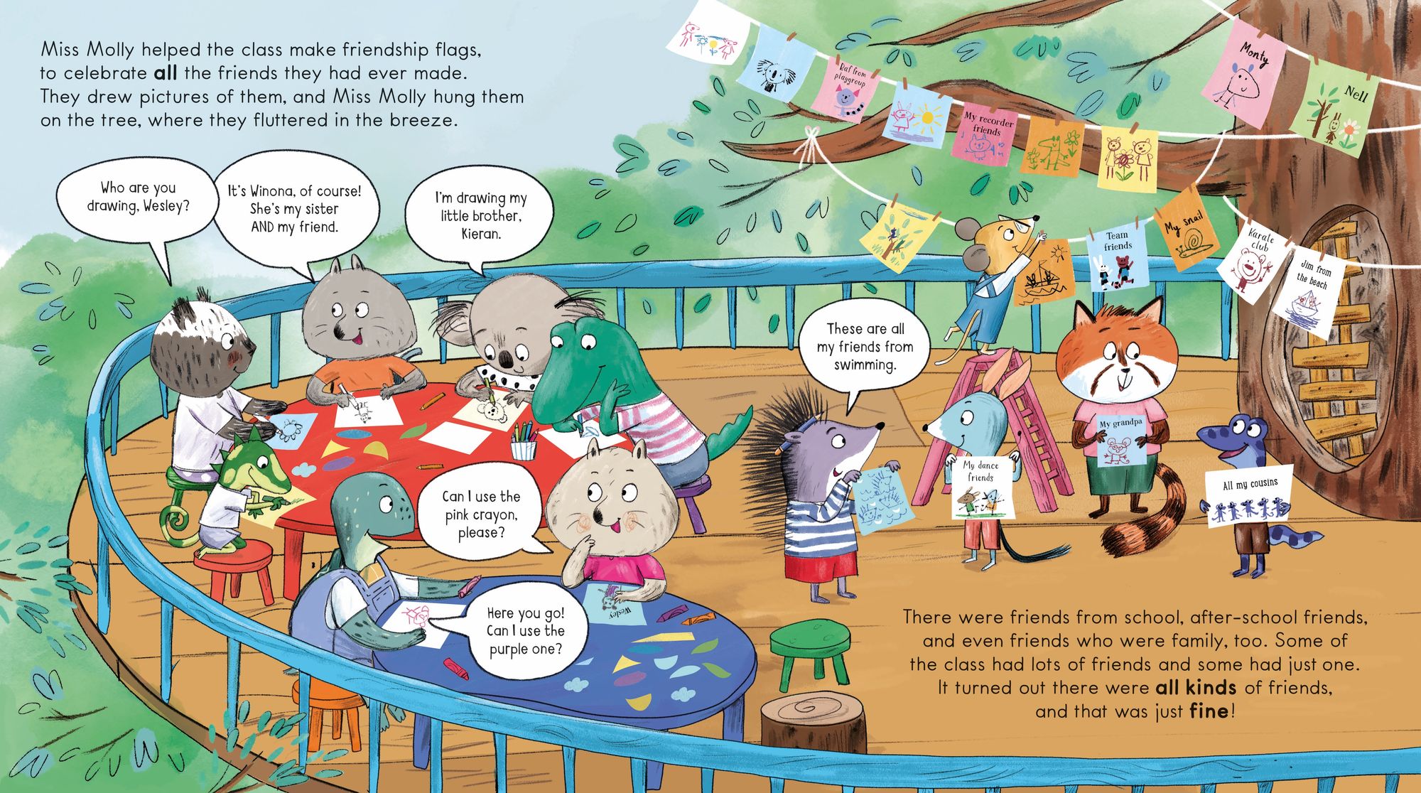 Miss Molly's School of Making Friends: A Friendship Book for Kids