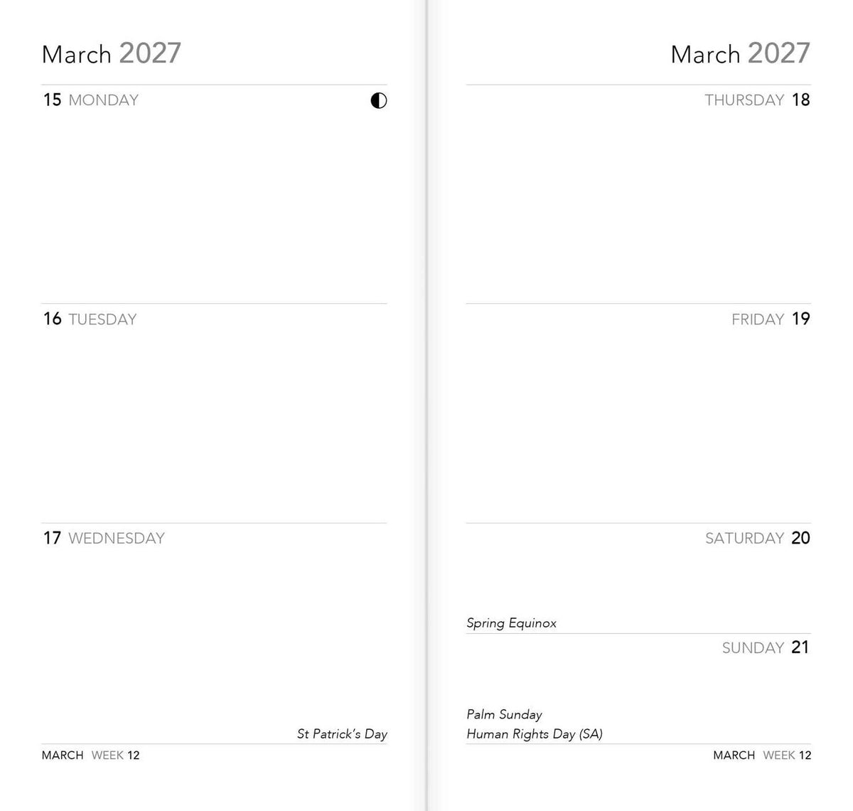 2027 Hokusai: Great Wave Weekly Pocket Planner