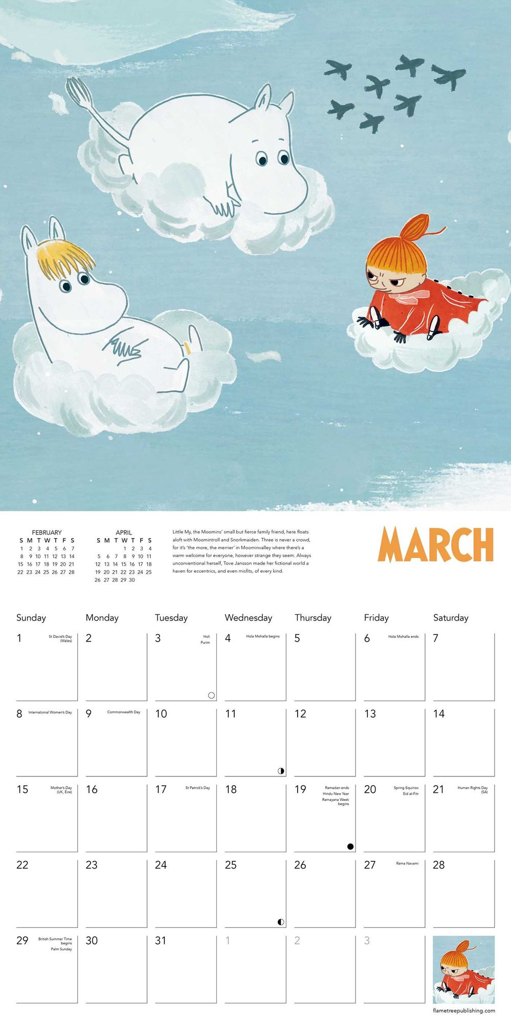 Moomin Wall Calendar 2026 (Art Calendar)