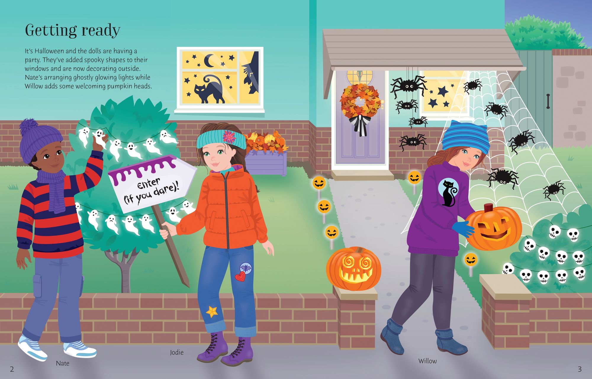 Sticker Dolly Dressing Halloween Party