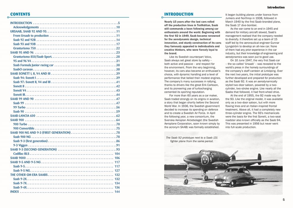 SAAB Cars 1949 to 2011: A Pictorial History
