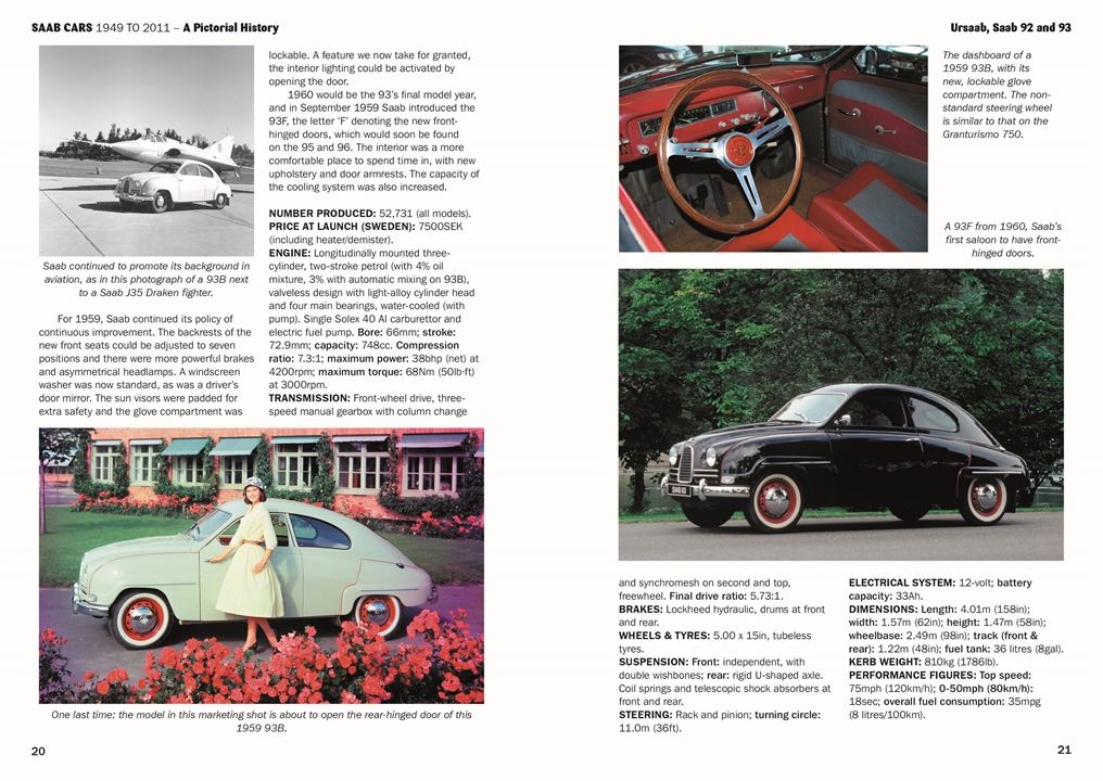 SAAB Cars 1949 to 2011: A Pictorial History