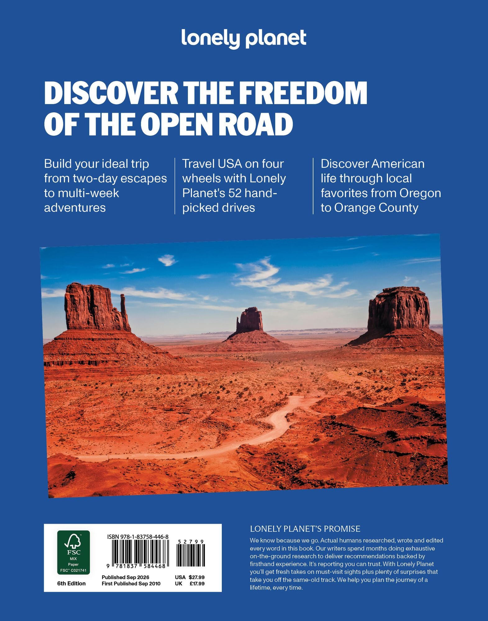 Lonely Planet Best Road Trips USA: 52 Driving Itineraries Detailed Directions & Maps Local Tips Covers New York, New England, Rocky Mountains, California and Route 66