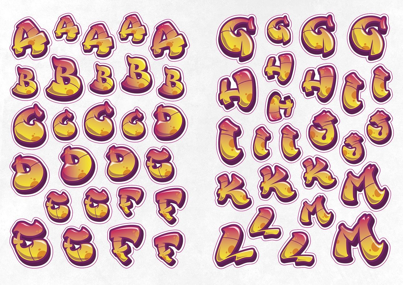 The Graffiti Alphabet Sticker Book: Over 1000 stickers!