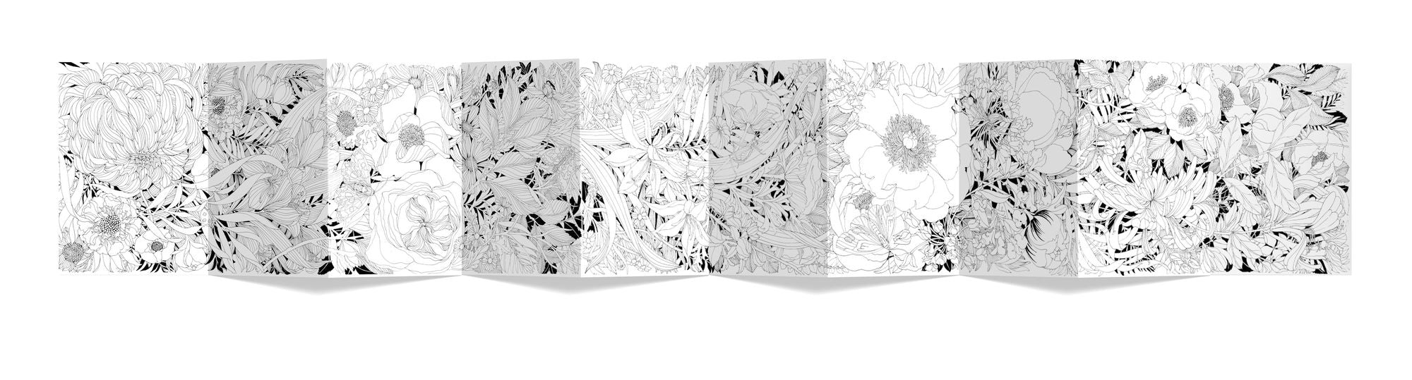 Floralicious: A Coloring Frieze