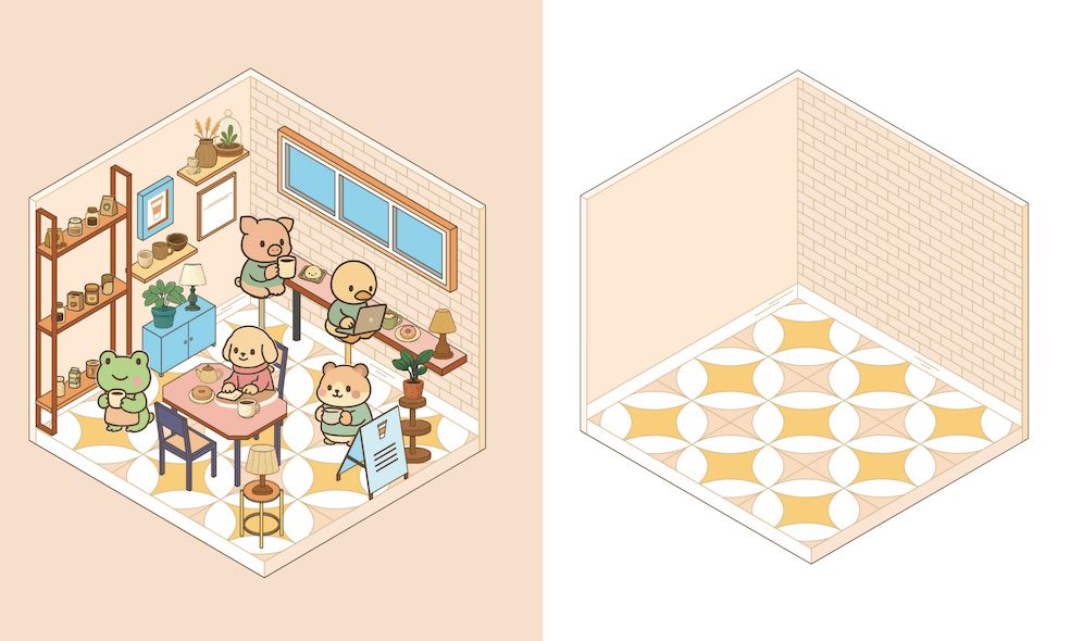 Cute 'n' Cozy Sticker Therapy: Coffee Shops: Over 500 Reusable Stickers!