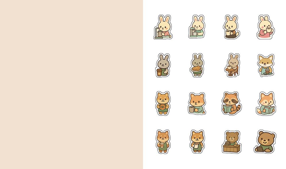 Cute 'n' Cozy Sticker Therapy: Coffee Shops: Over 500 Reusable Stickers!