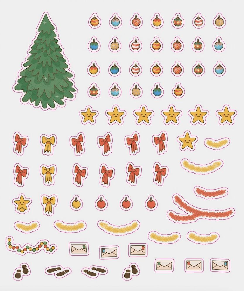 Cute 'n' Cozy Sticker Therapy: Cozy Christmas: Over 500 Reusable Stickers!