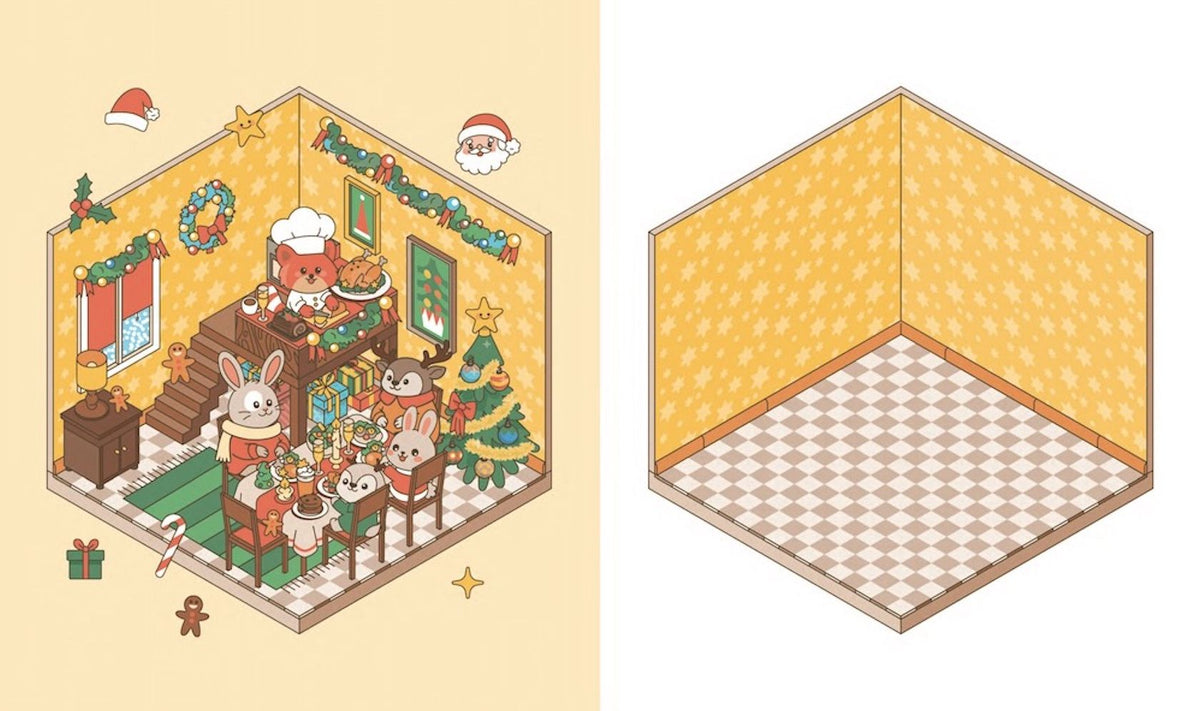Cute 'n' Cozy Sticker Therapy: Cozy Christmas: Over 500 Reusable Stickers!