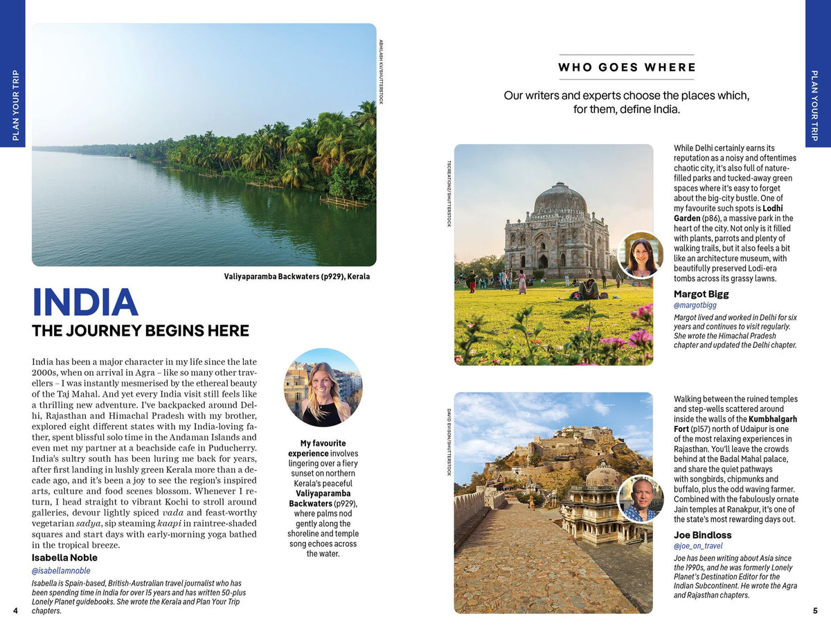 Lonely Planet India: Plan the Trip of a Lifetime Detailed Itineraries & Maps Insider Tips Covers Delhi, Rajasthan, Punjab, Ladakh, Agra, Kerala, Kolkata, Mumbai, Goa and more