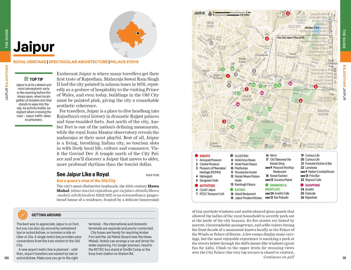 Lonely Planet India: Plan the Trip of a Lifetime Detailed Itineraries & Maps Insider Tips Covers Delhi, Rajasthan, Punjab, Ladakh, Agra, Kerala, Kolkata, Mumbai, Goa and more