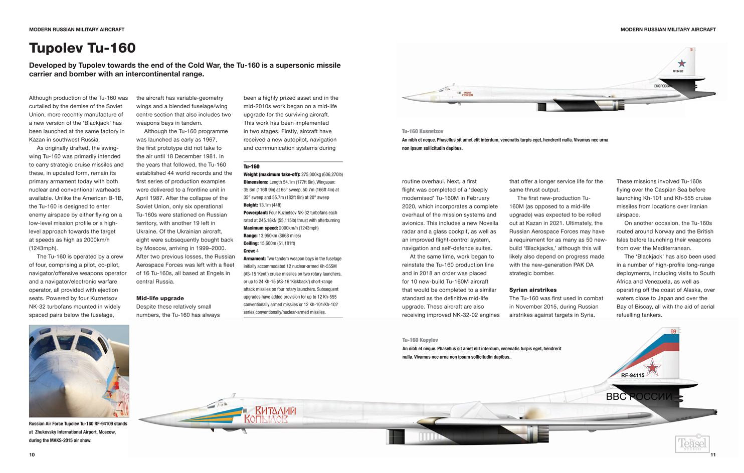Modern Russian Military Aircraft: Fighters, Bombers, Reconnaissance, Helicopters