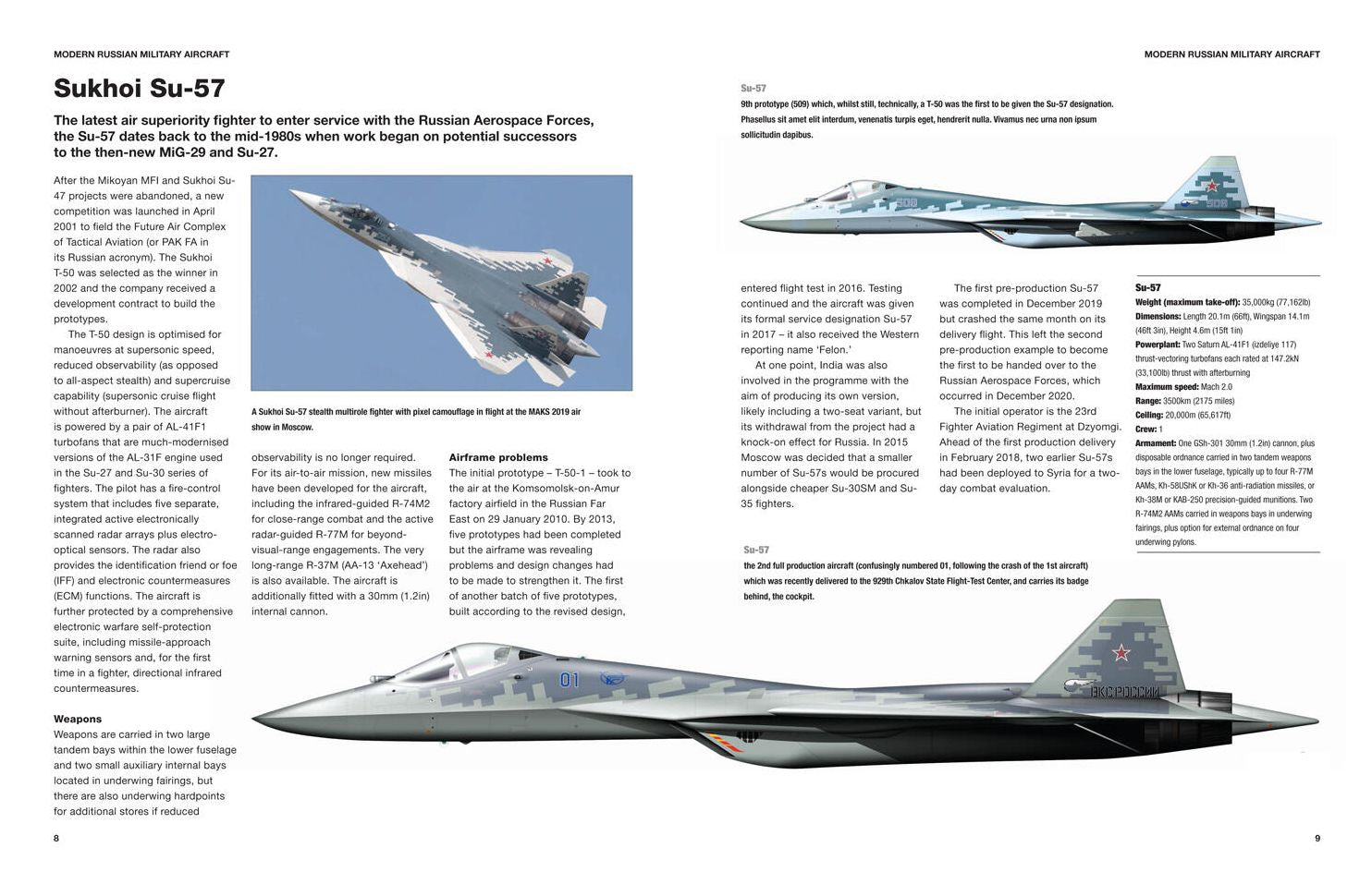 Modern Russian Military Aircraft: Fighters, Bombers, Reconnaissance, Helicopters
