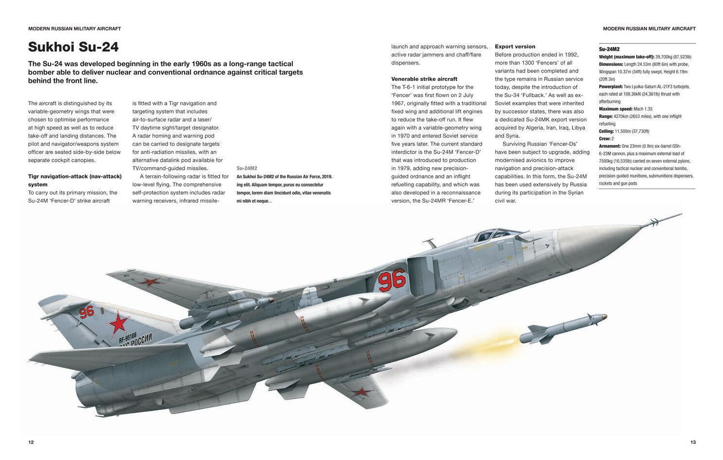 Modern Russian Military Aircraft: Fighters, Bombers, Reconnaissance, Helicopters