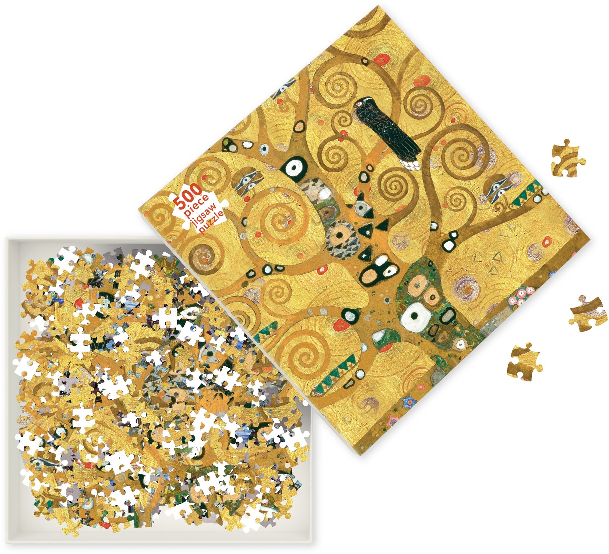 Adult Jigsaw Puzzle Gustav Klimt: The Tree of Life (500 pieces): 500-Piece Jigsaw Puzzles