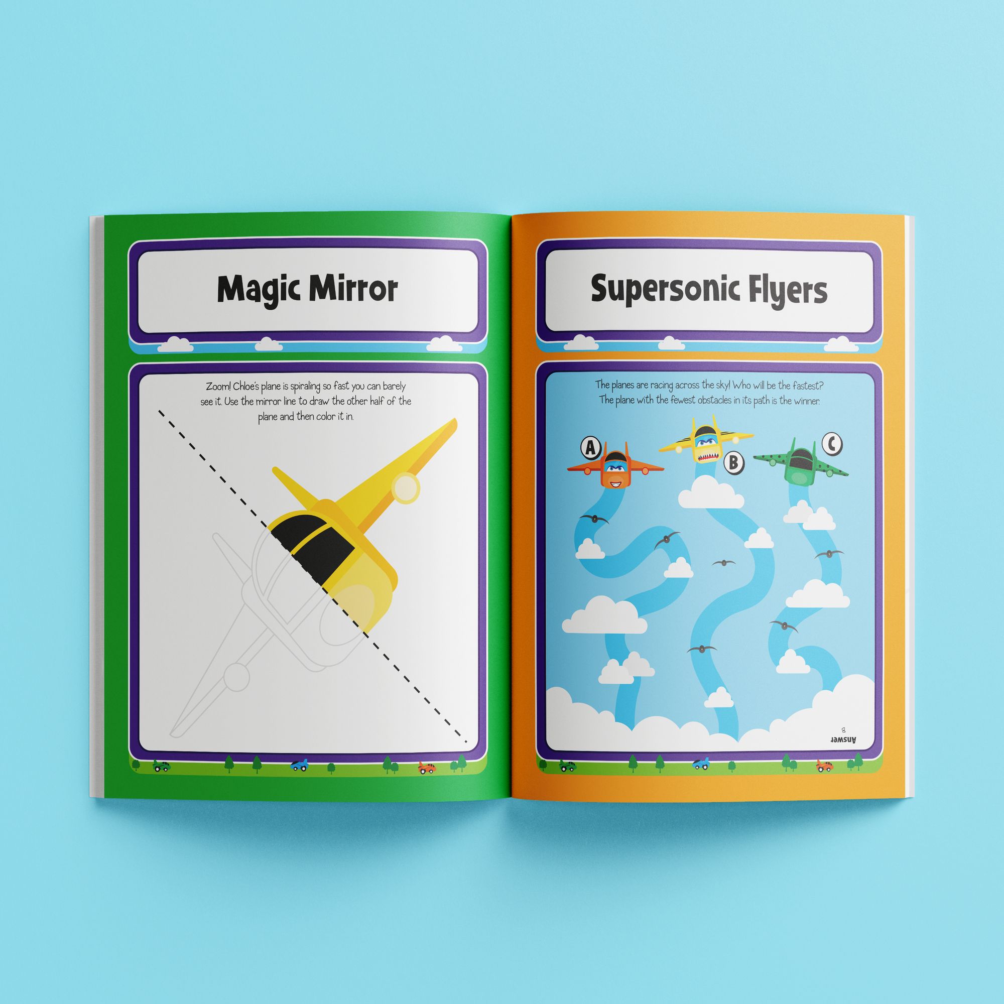 Pull Back and Go Planes Activity Set