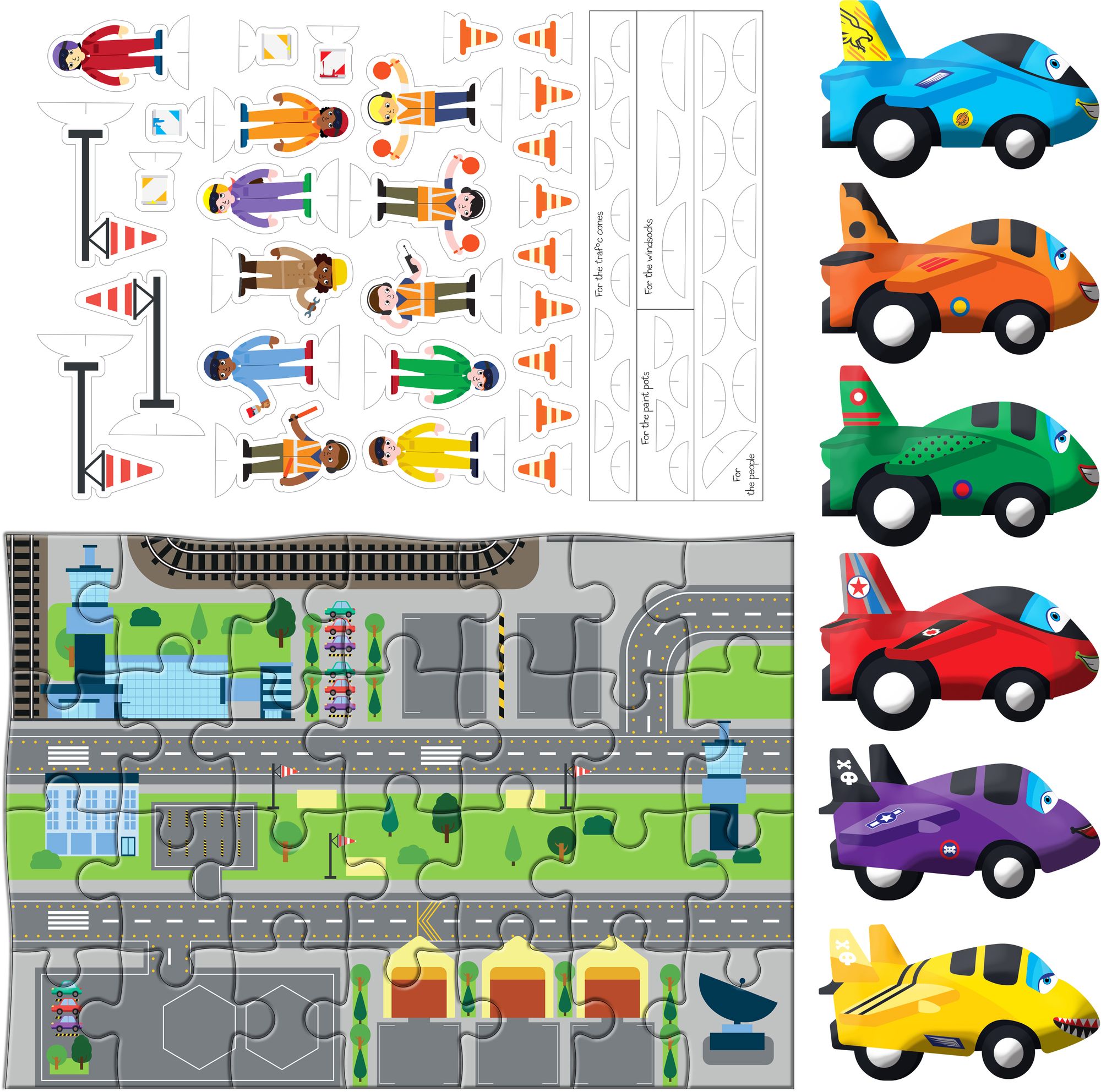 Pull Back and Go Planes Activity Set