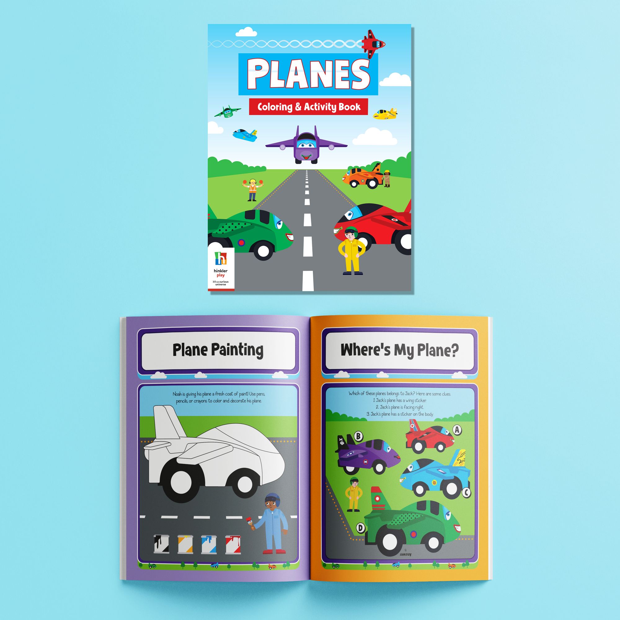 Pull Back and Go Planes Activity Set
