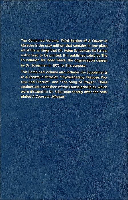 Course in Miracles: Combined Volume