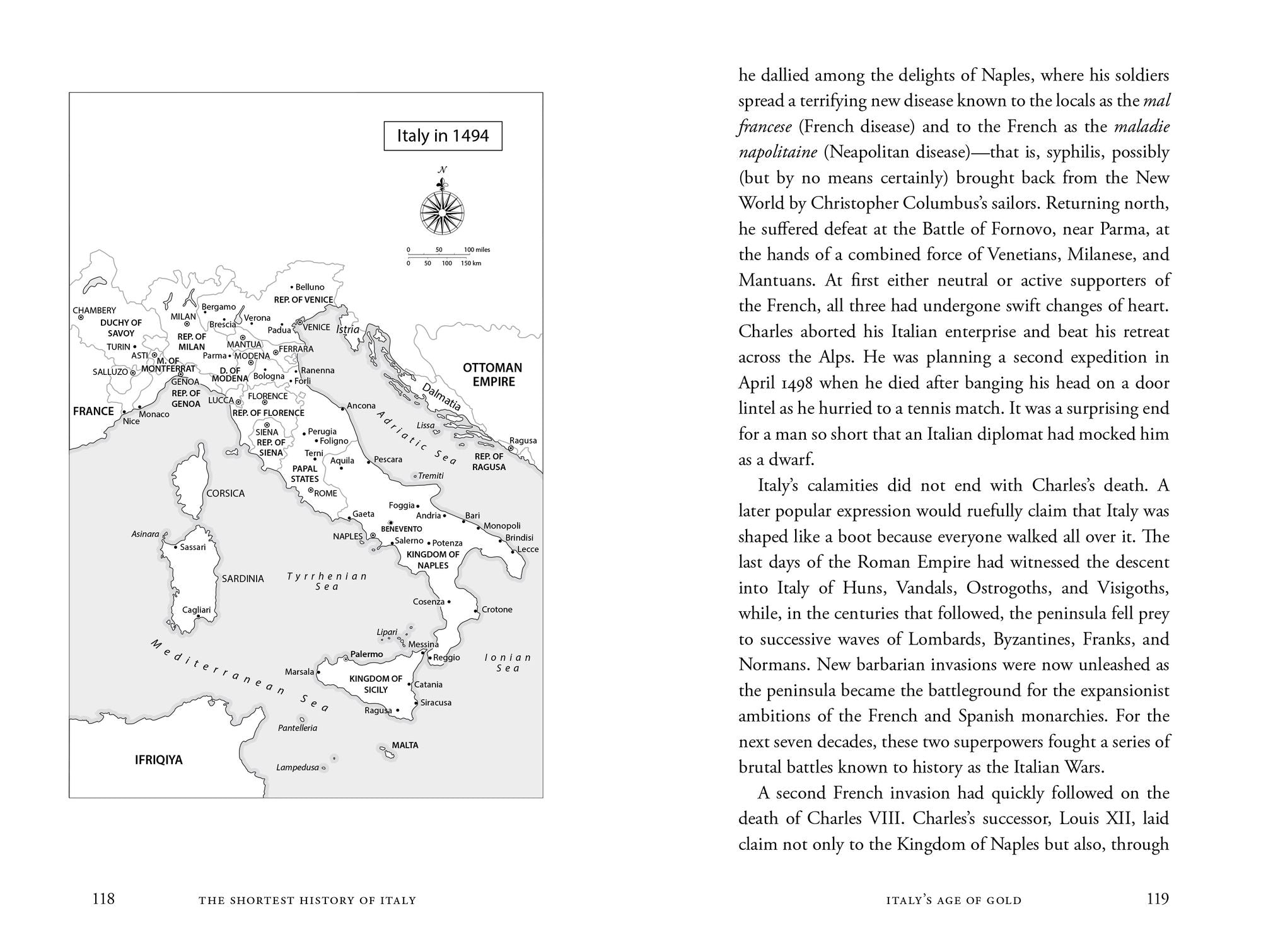 The Shortest History of Italy: 3,000 Years from the Romans to the Renaissance to a Modern Republic - A Retelling for Our Times