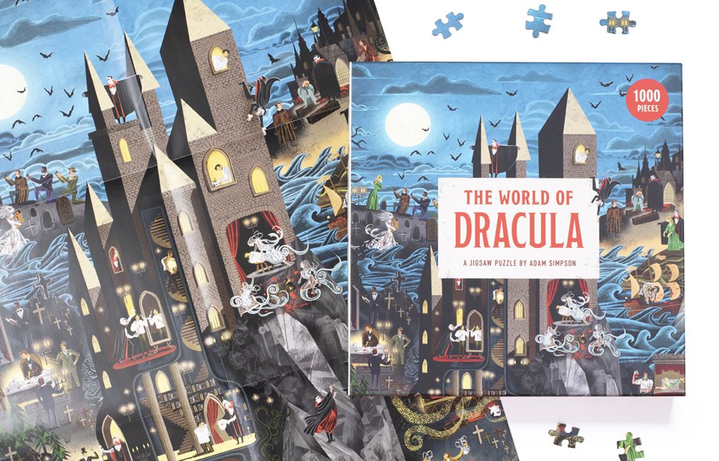 The World of Dracula 1000 Piece Puzzle: A Jigsaw Puzzle by Adam Simpson