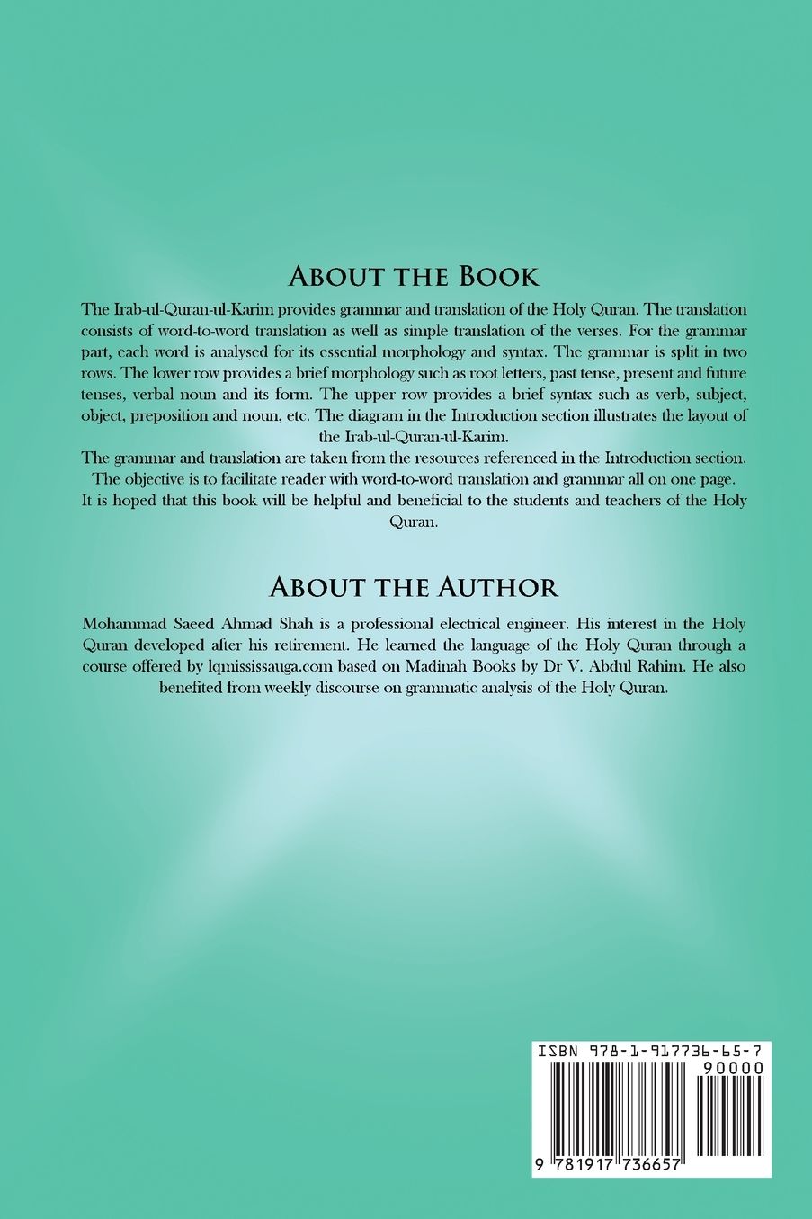 Iraab Ul Quran: Word to word grammar and translation