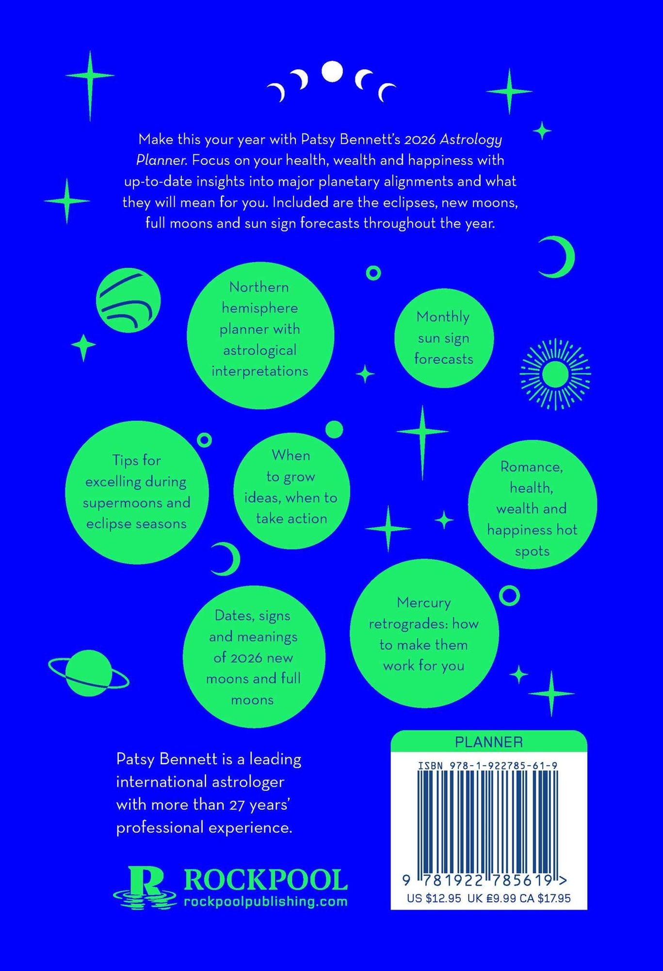 2026 Astrology Planner Calendar Northern Hemisphere