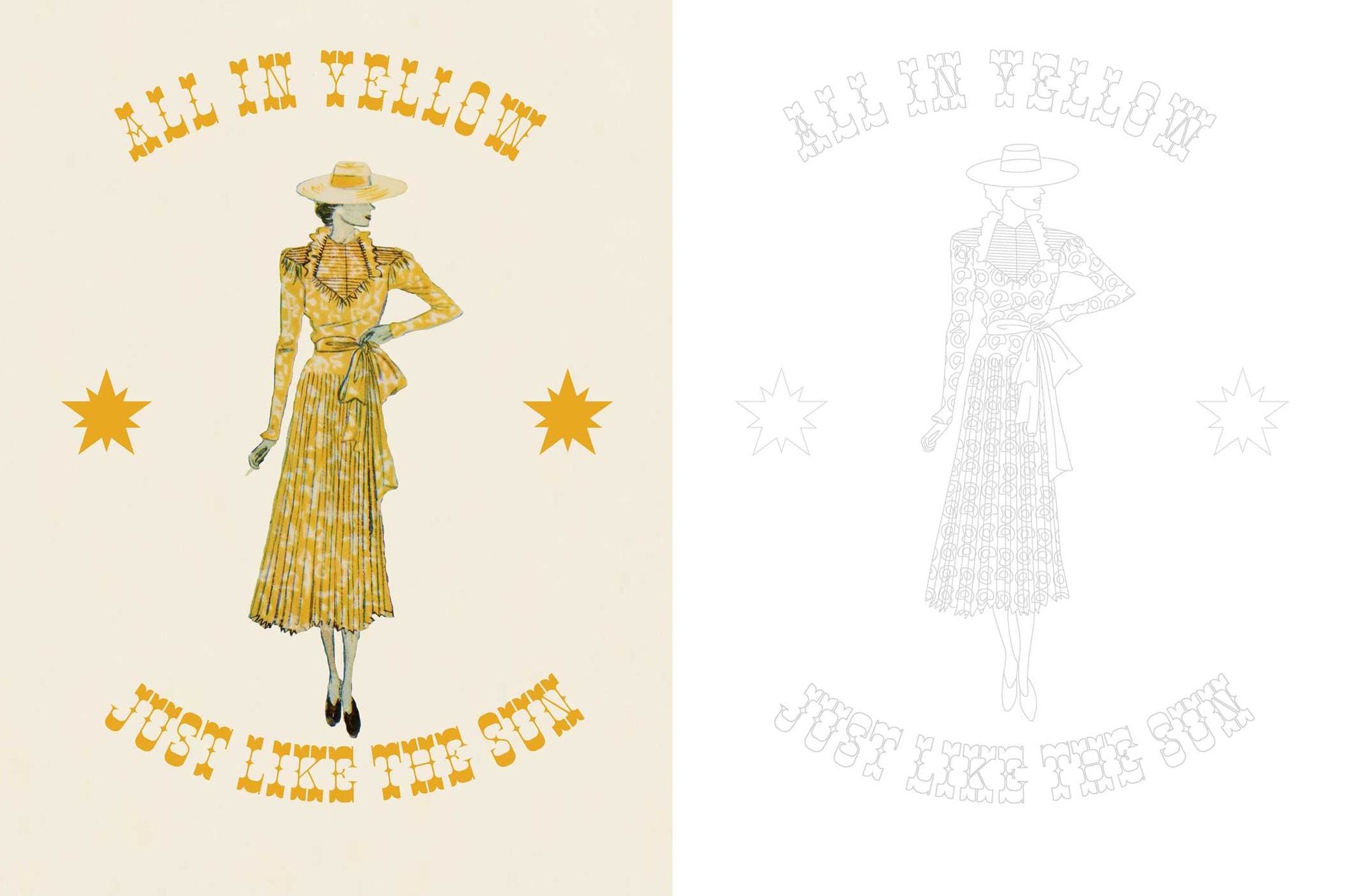 Marie Claire 1930s Fashion Styles Coloring Book