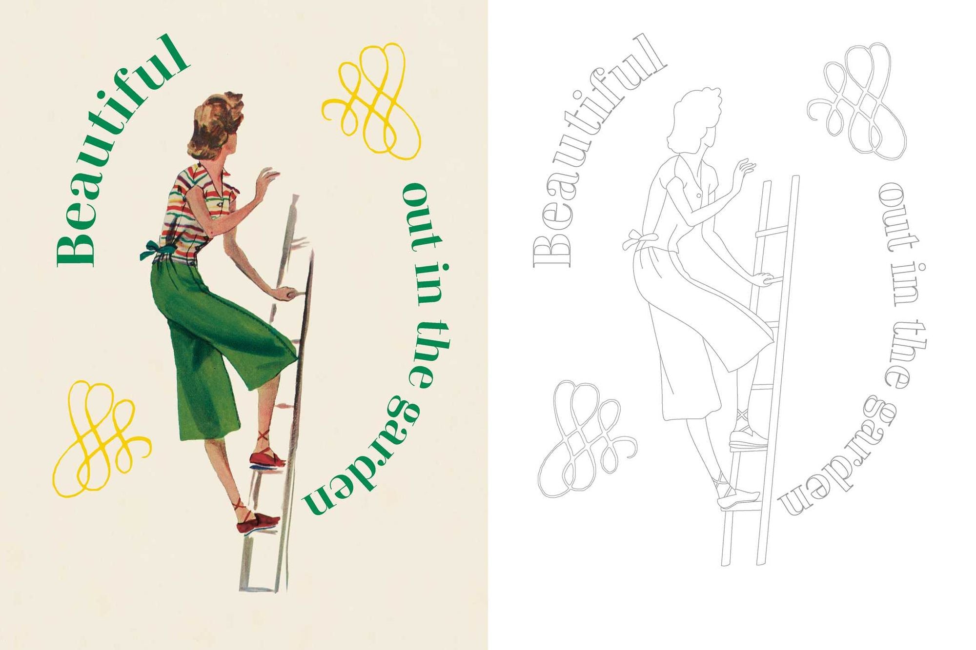 Marie Claire 1930s Fashion Styles Coloring Book