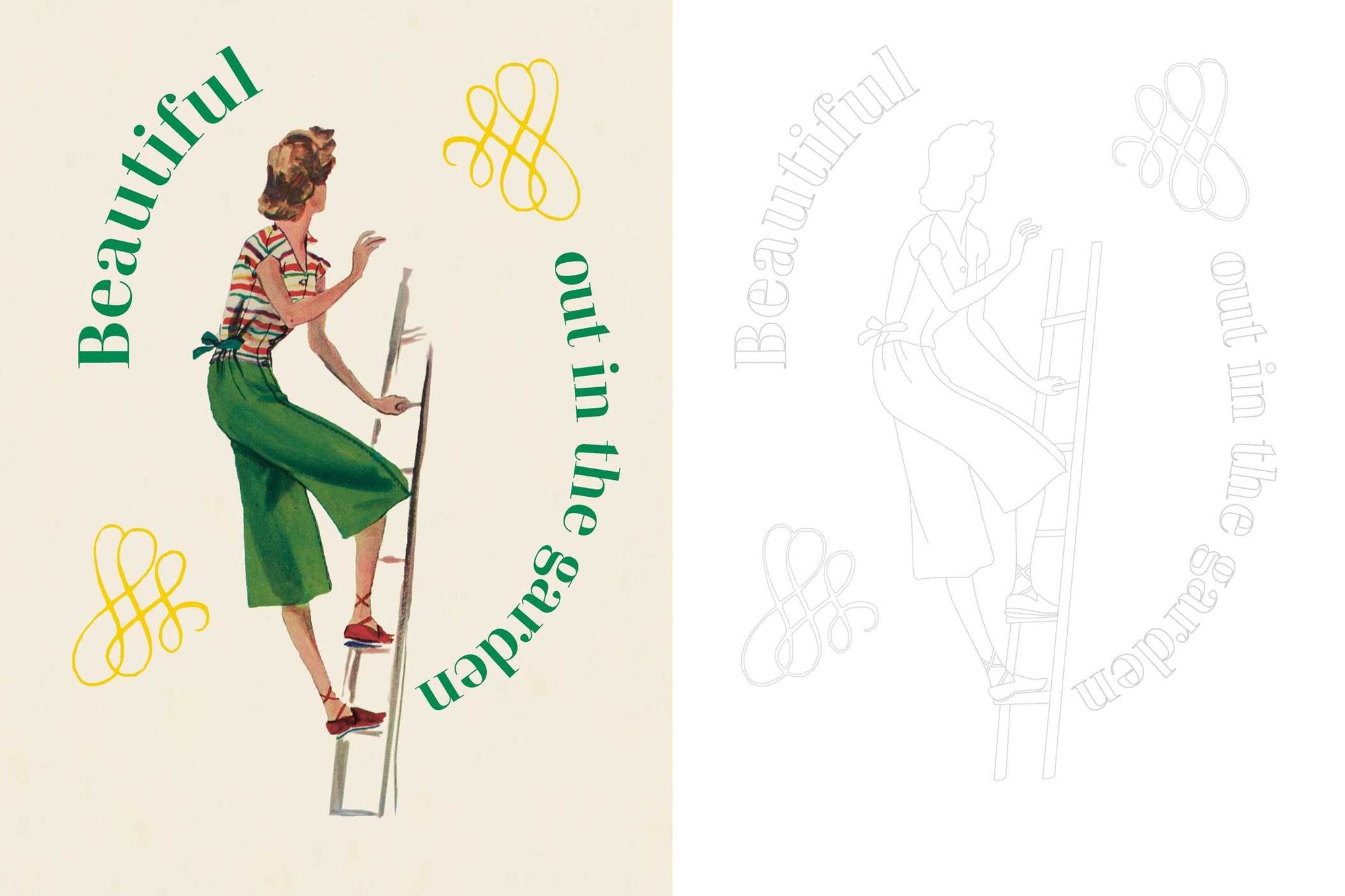 Marie Claire 1930s Fashion Styles Coloring Book