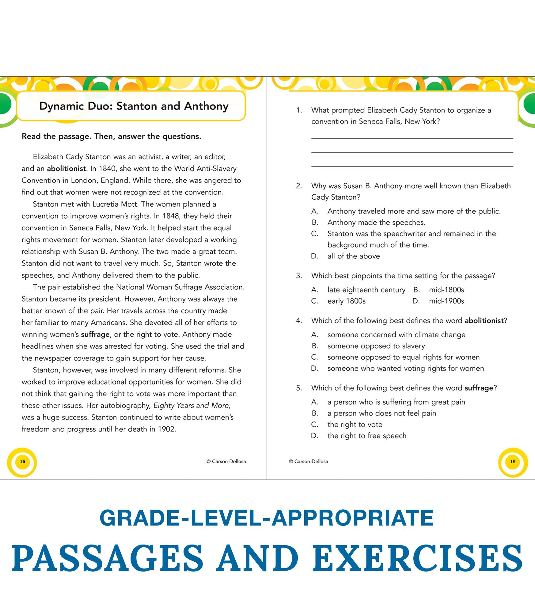 Reading Comprehension, Grade 6