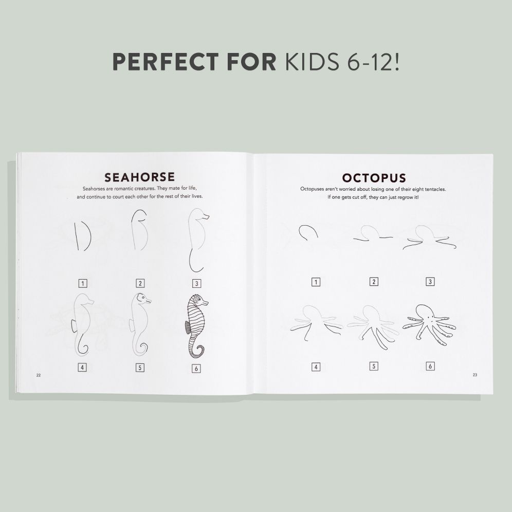 Under the Sea: How to Draw Books for Kids with Dolphins, Mermaids, and Ocean Animals