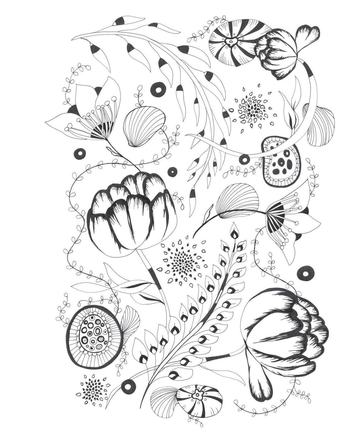 Botanical Wonderland: A Blissful Coloring Retreat - Calming Coloring Book of Cactus, Succulents, Coral, and Flowers for Adults