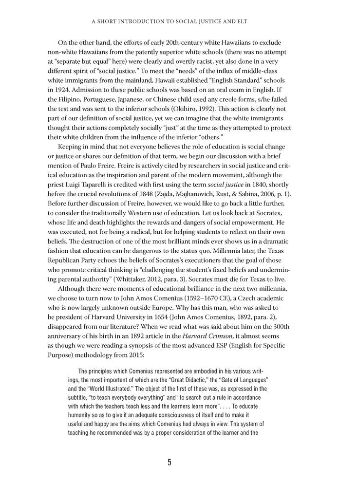 Social Justice in English Language Teaching