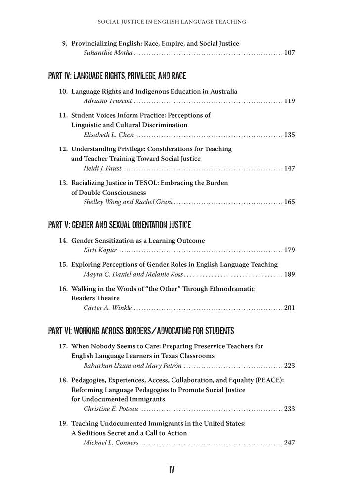 Social Justice in English Language Teaching