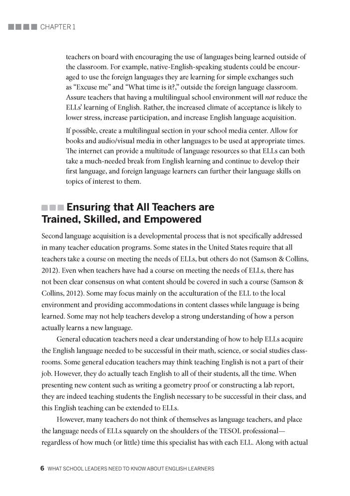 What School Leaders Need to Know about English Learners
