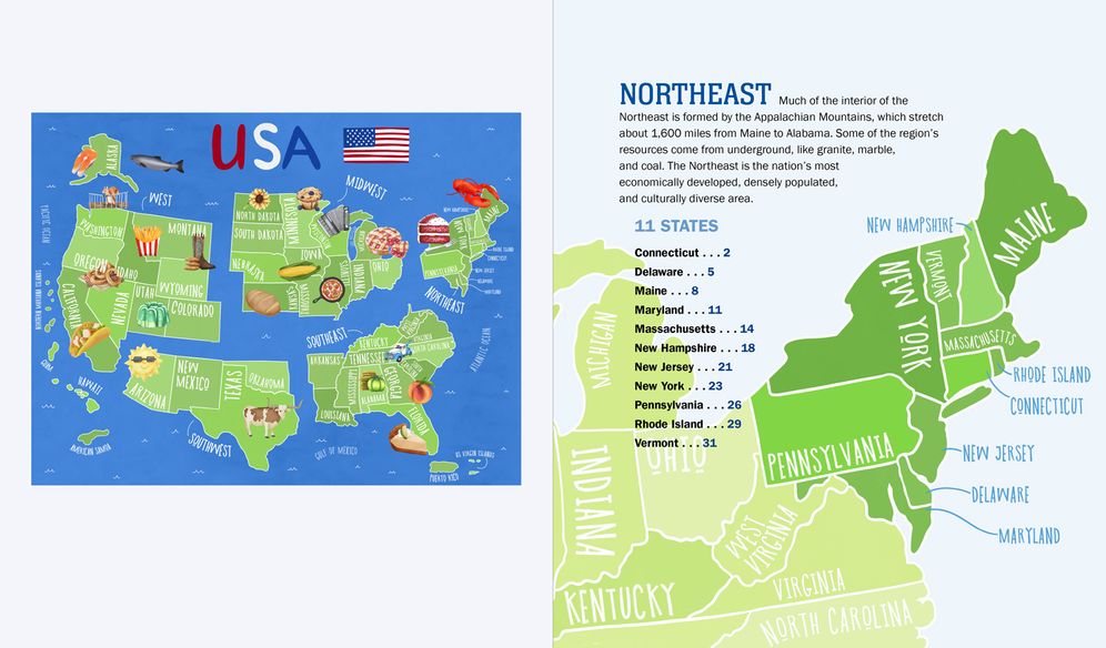 Recipe Road Trip, Cooking Your Way Across the USA: 120+ Delicious Recipes and Fun and Surprising Facts from Every State