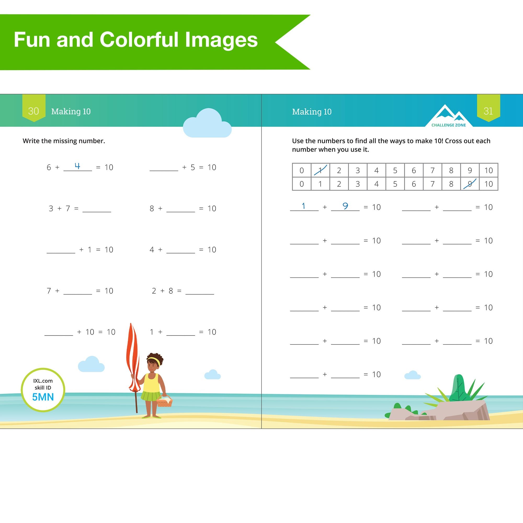 Grade 1 Addition Workbook (IXL Workbooks)