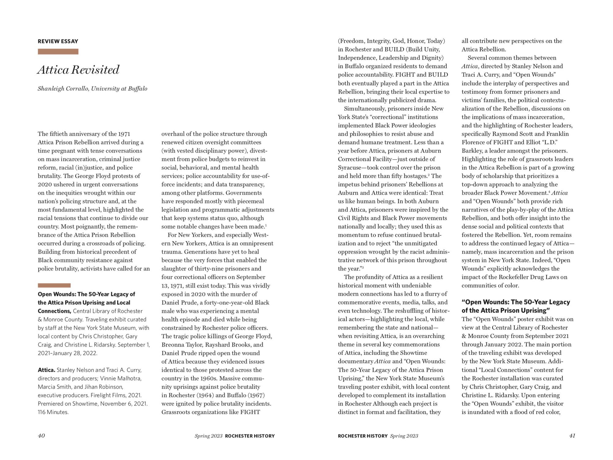 Rochester History Vol. 80, No. 2 (Spring 2023)