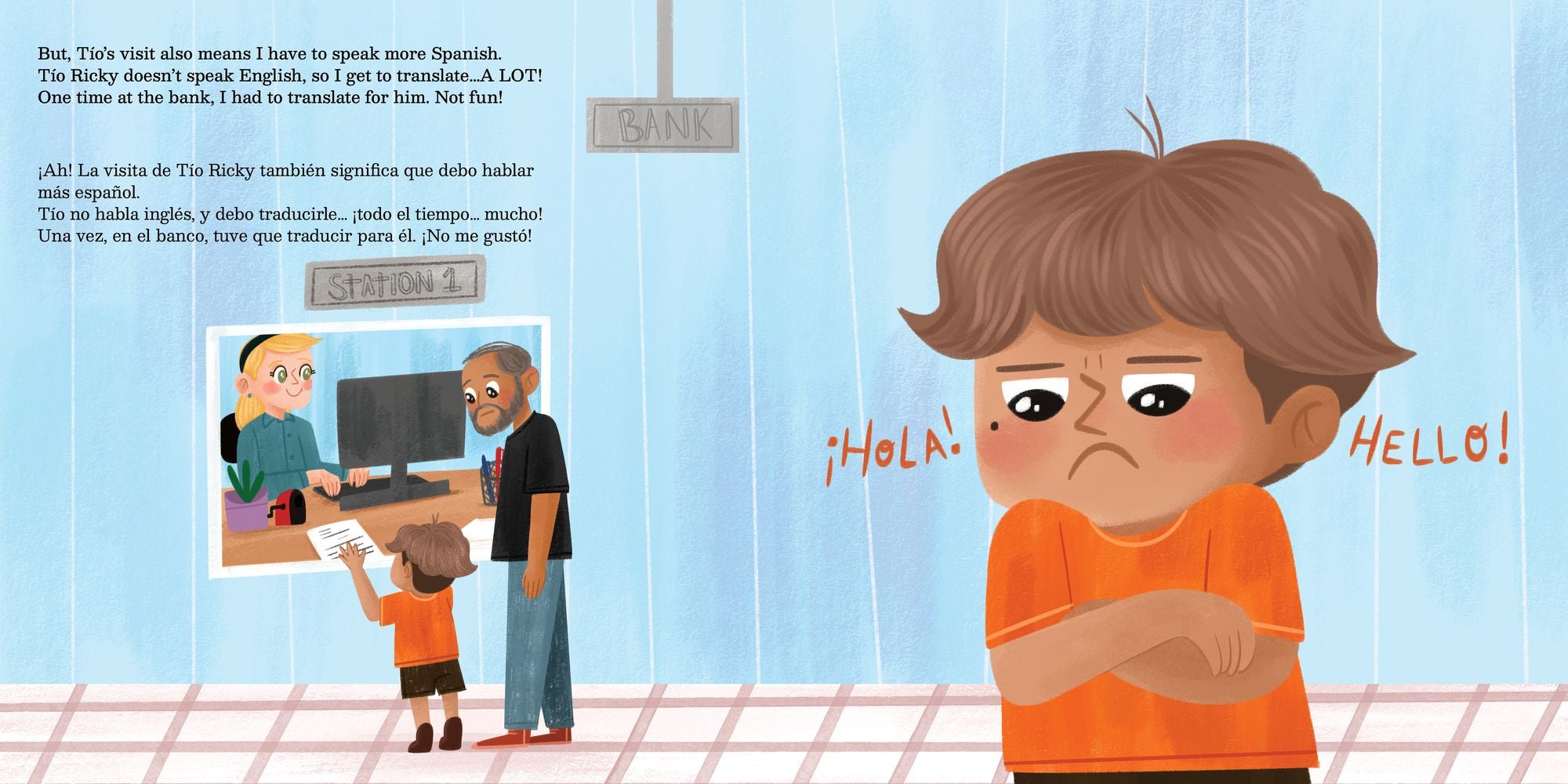 Tío Ricky Doesn't Speak English / Tío Ricky no habla inglés (Bilingual: English/Spanish): A Bilingual English-Spanish Picture Book