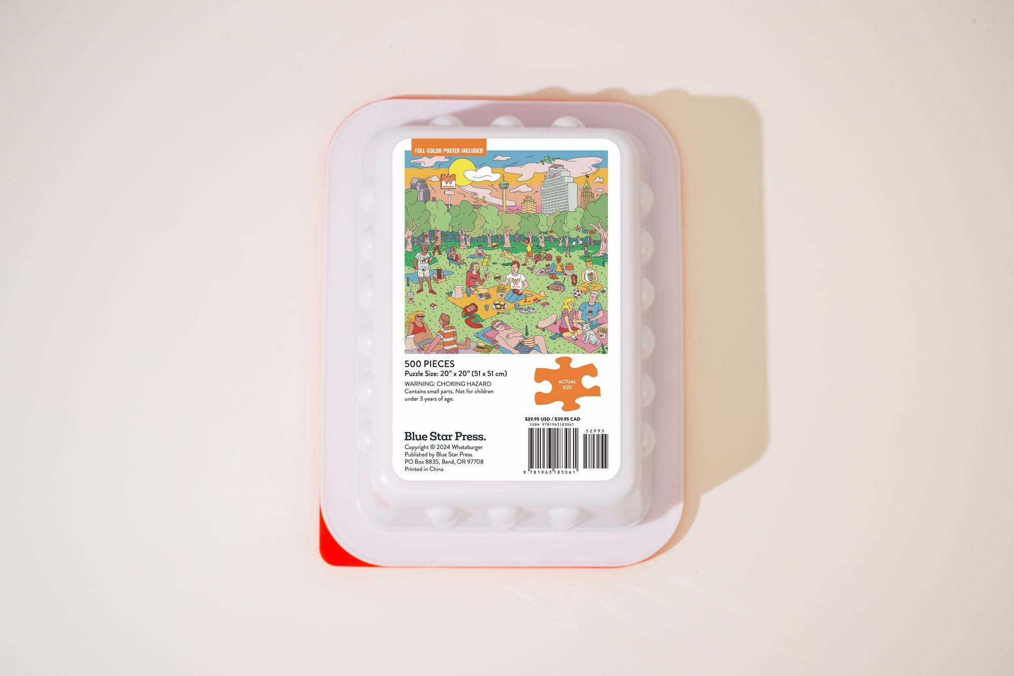 Whataburger Fancy Ketchup Puzzle: 500-Piece Puzzle in a Large Collectible Whataburger Dipping Sauce Container