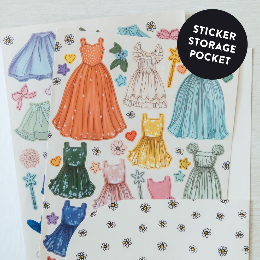 My Fancy Sticker Storybook: Fairies and Unicorns: 500+ Reusable Dress-up Sticker Book for Kids