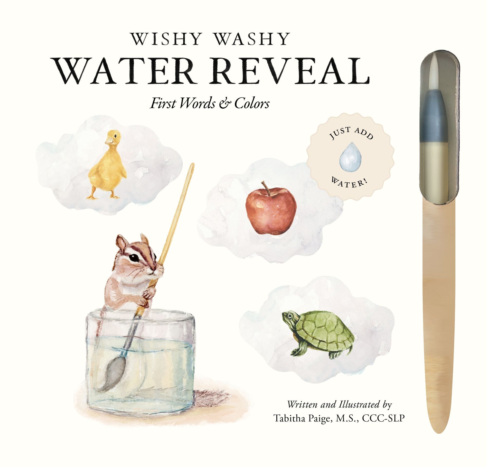 Wishy Washy (Water Reveal Edition): A Reusable Water Reveal Activity Book Teaching First Words and Colors
